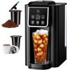 Кофемашина для одной порции 2.0, K-Cup и молотый кофе, объем заваривания 6-14 унций, резервуар 50 унций, режим «Крепкий», нержавеющая сталь, черный