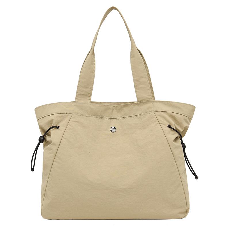 Женская сумка большой вместимости, однотонная сумка-тоут, дорожная сумка через плечо