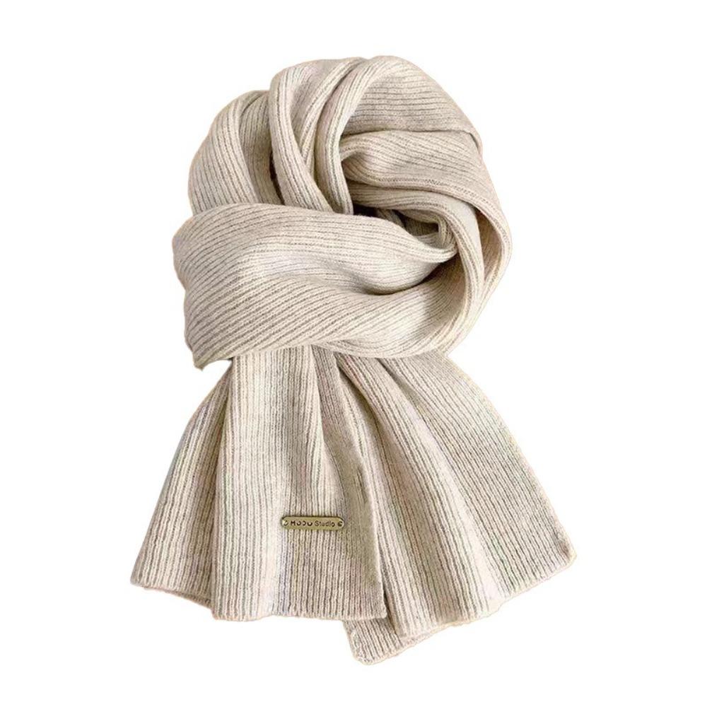 Woolen Cross Scarf Thicken Neck Scarf Winter Warm Knit Scarf Girls