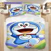 Doraemon Cute Blue Background Bedding 1 Duvet Cover 2 Pillowcase Without Core Duvet Cover And Pillowcase Bedding Set Christmas Birthday Gift
