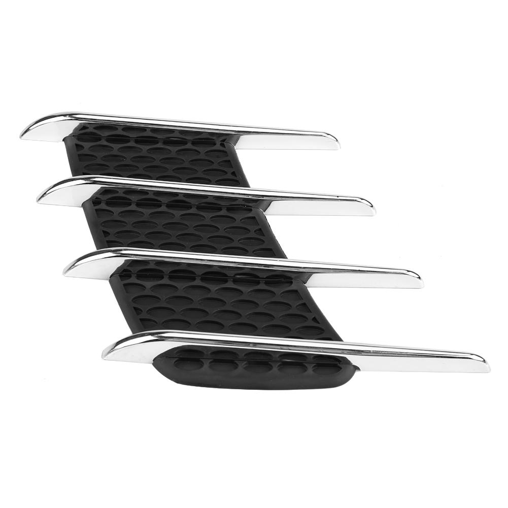 Пара автомобильных наружных наклеек на капот, боковой воздухозаборник, дефлектор, жабры акулы, декоративная отделка