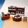 Cute Mini Ice Cream Shop Ornament Simulation Store Doll House Milk Cone Children Play House Children'S Small Toys