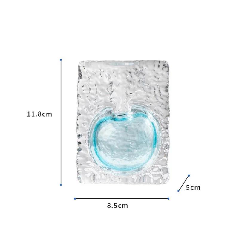 Прозрачная стеклянная ваза Прозрачная квадратная цветочная композиция Аксессуары для цветочной вазы Цветочная ваза Аксессуары для украшения дома