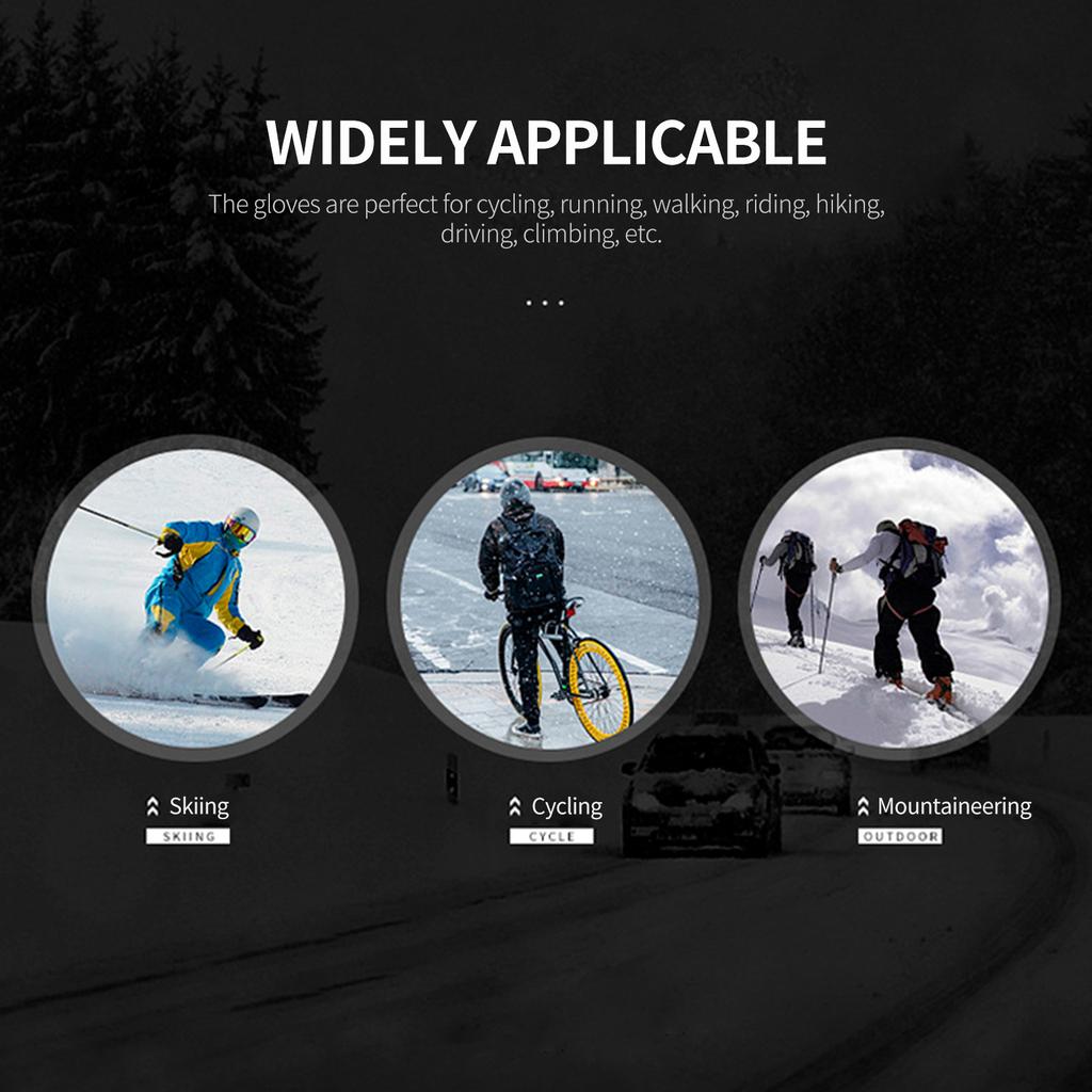 Men Women Winter Warm Gloves Touchscreen Gloves Anti-slip Windproof Waterproof Thermal Ski Gloves for Outdoor Running Cycling Biking Driving Hiking