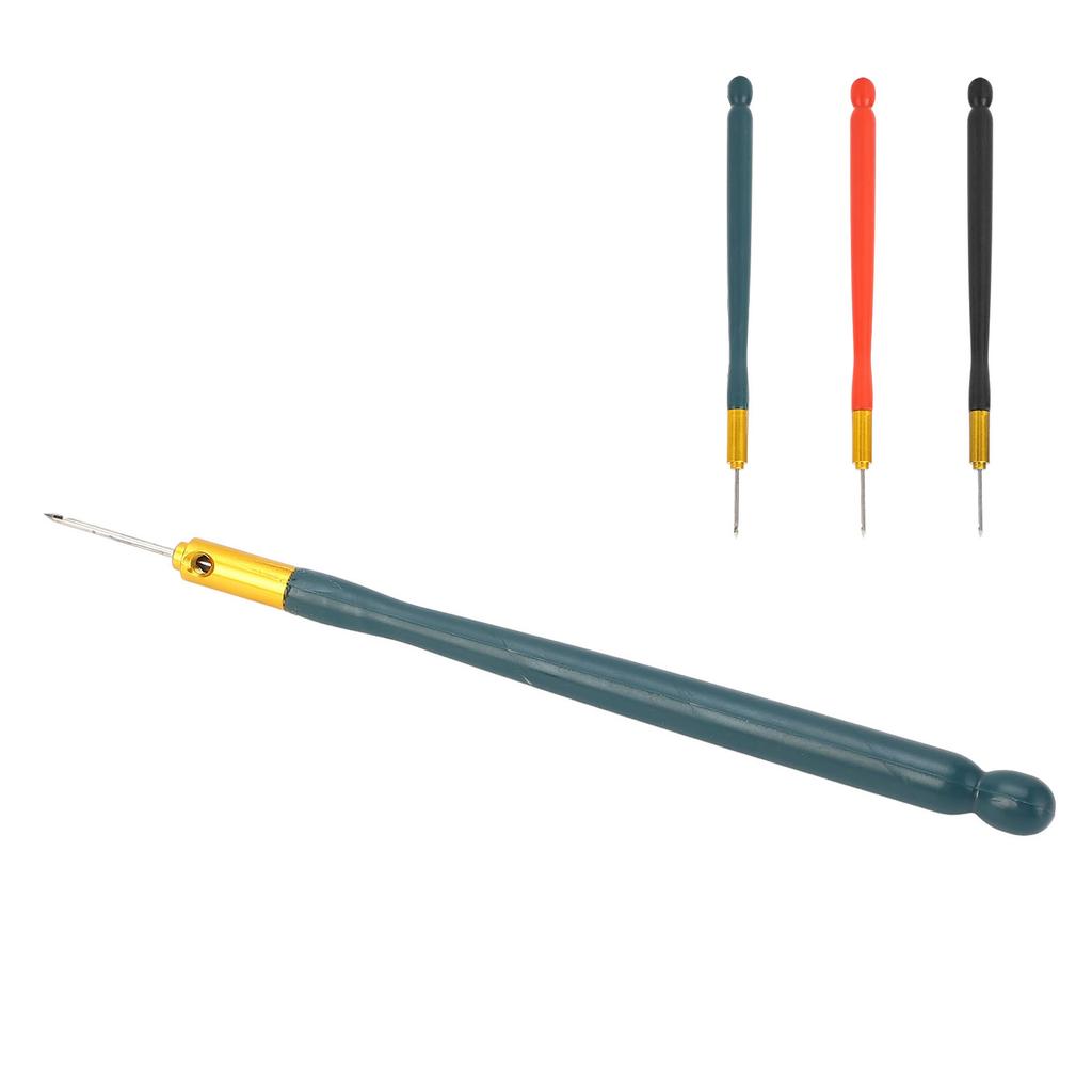 Крючок для вышивки крючком с пластиковой ручкой, многофункциональный инструмент для вышивки крючком и бисером