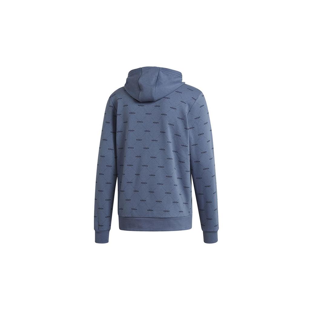 Adidas Breathable Casual Sports Hoodie Men Tops Blue EI6276