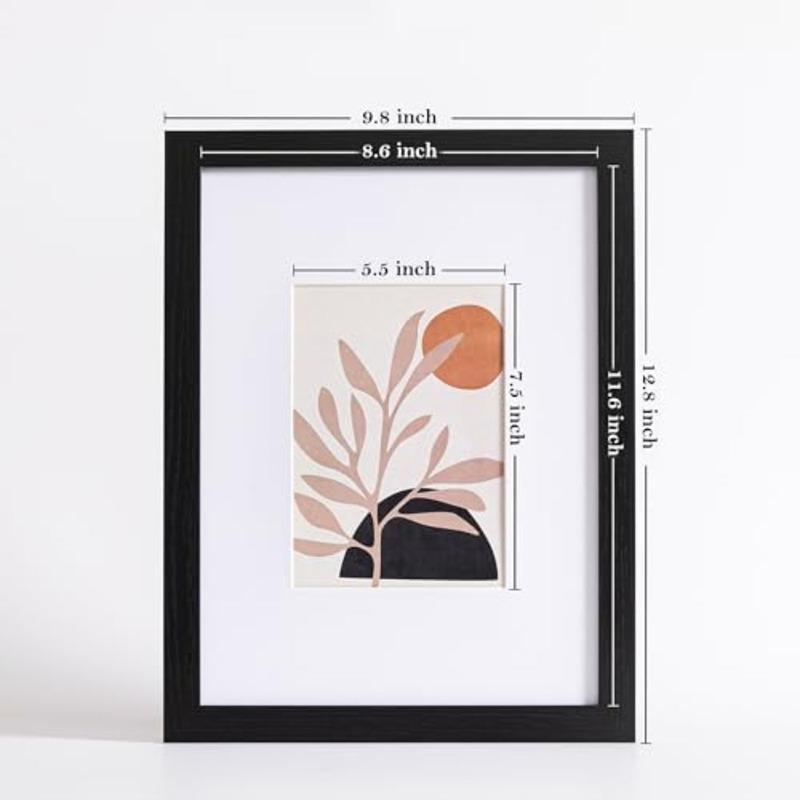 Picture Frames Set of 10, Picture Frame Collage Wall Decor Display 6x8 Photo with Mat or without Mat, Home Decor Gallery Frame