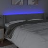 Vidaxl Zagłówek Do Łóżka Z Led, Jasnoszary, 163X16X78/88 Cm, Tkanina
