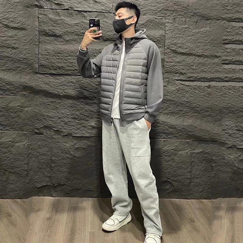 D Brand Men's 2025 Trendy Lightweight Cotton Patchwork Jacket - Casual, Comfortable, Versatile Outerwear