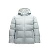 Sports Lifestyle Series Pioneer Series Letter Zipper Hooded Comfortable Breathable Loose Down Jacket Women Outerwear White Gray Green 962448905-7