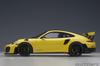 AUTOart Porsche 911 GT2 RS Weissach Package Black Finished Product 78172 1/18 (991.2) Yellow/Carbon