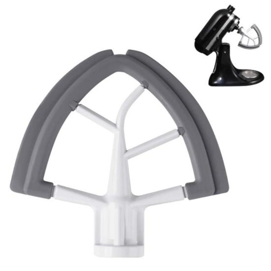 Венчик с гибким краем Миксер с наклонной головкой 4,5-5 кварт Плоская лопатка-мешалка Чаша Лопатка Материал пищевого класса Масло