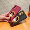 Cartoon Cute Anime Luffy Square Phone Cover for Realme OPPO Reno VIVO Infinix Tecno Oneplus Full Cover Camera Shockproof Protection Rubber Case