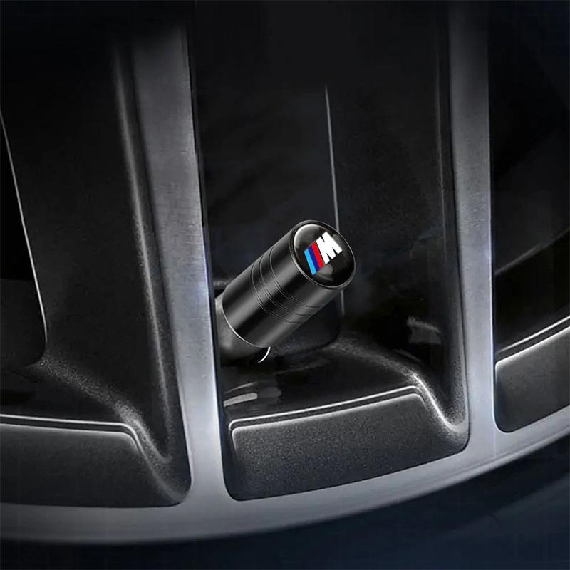 AXLUY1 4Pcs Car Styling Wheel Tire Valve Caps Cover Accessories For BMW M Sports E36 E39 E46 E60 E90 E90 F10 F30 G20 G21 G30 G11 F15 X5