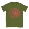 Men's House of TARGARYEN King's T Shirts  100% Cotton Tops Awesome Short Sleeve Round Collar Tee Shirt Party T-Shirt