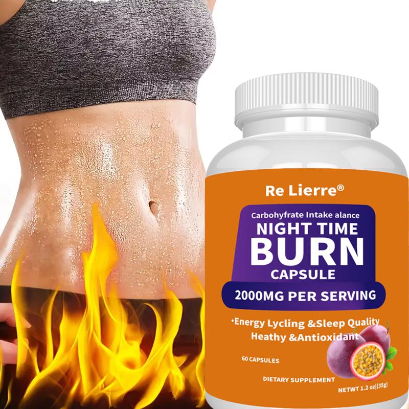 RE LIERRE Капсулы для ночного сжигания жира - 2000 мг Пищевая добавка для энергетического цикла и качества сна