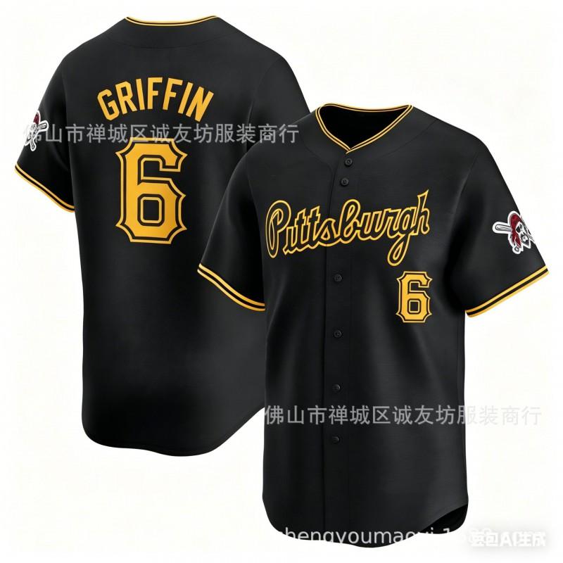 Pirates Griffin Baseball Jersey Mens Team Sports Athletic Shirt All Season