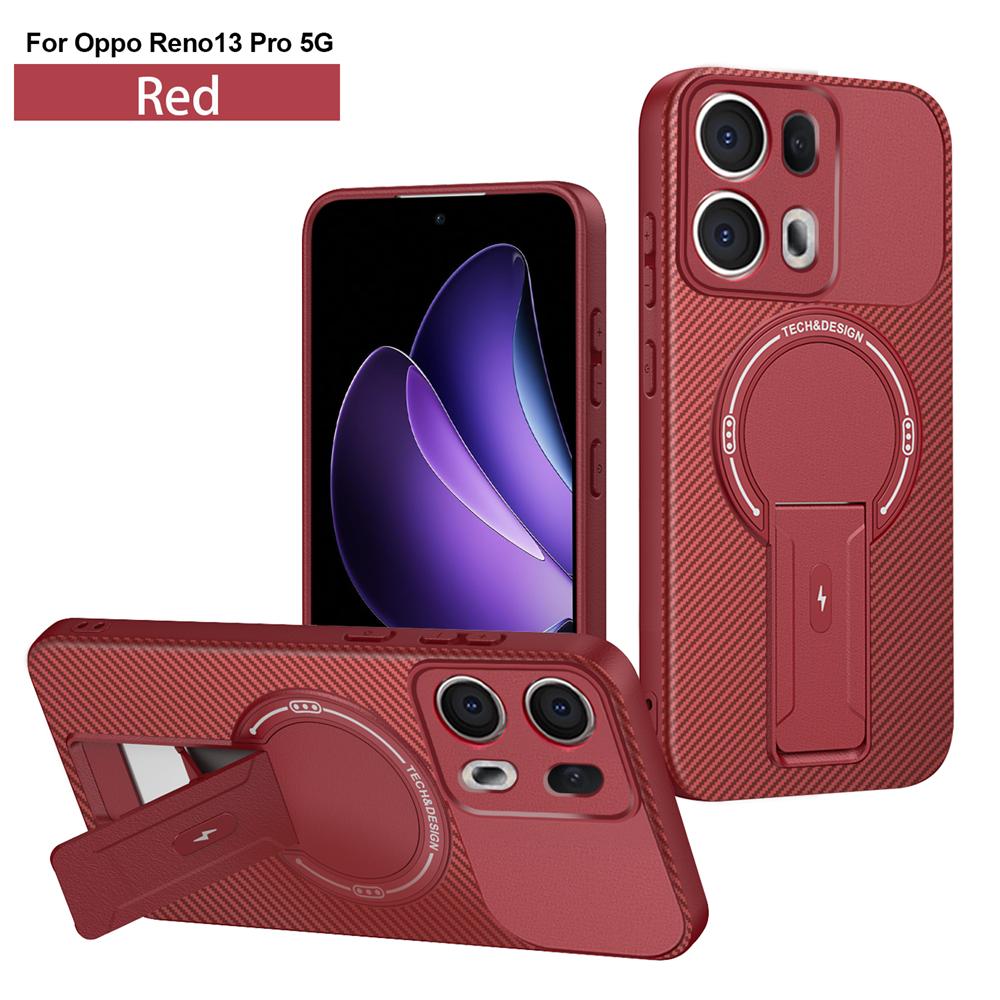 Противоударный чехол-броня с подставкой и магнитным держателем для OPPO Reno 13 13F Reno13 Pro Reno13F 5G с поддержкой беспроводной зарядки Magsafe