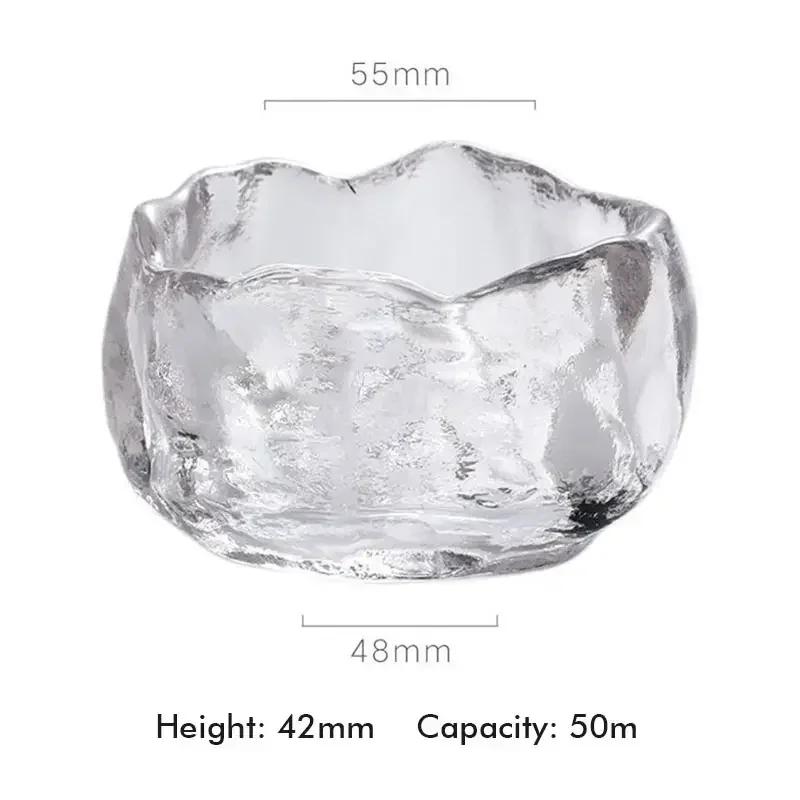 1 шт. Стеклянная чашка в японском стиле для дегустации Прозрачная/Замороженный чай s Мастер Кунг-фу Чайная чашка Бокал для белого вина стеклянная трубка для воды