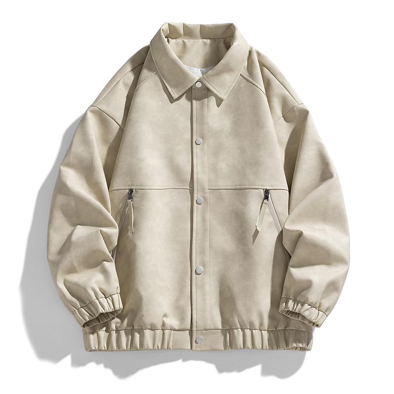 Новая кожаная куртка мотоциклетная весна и осень новая мужская куртка с лацканами повседневная