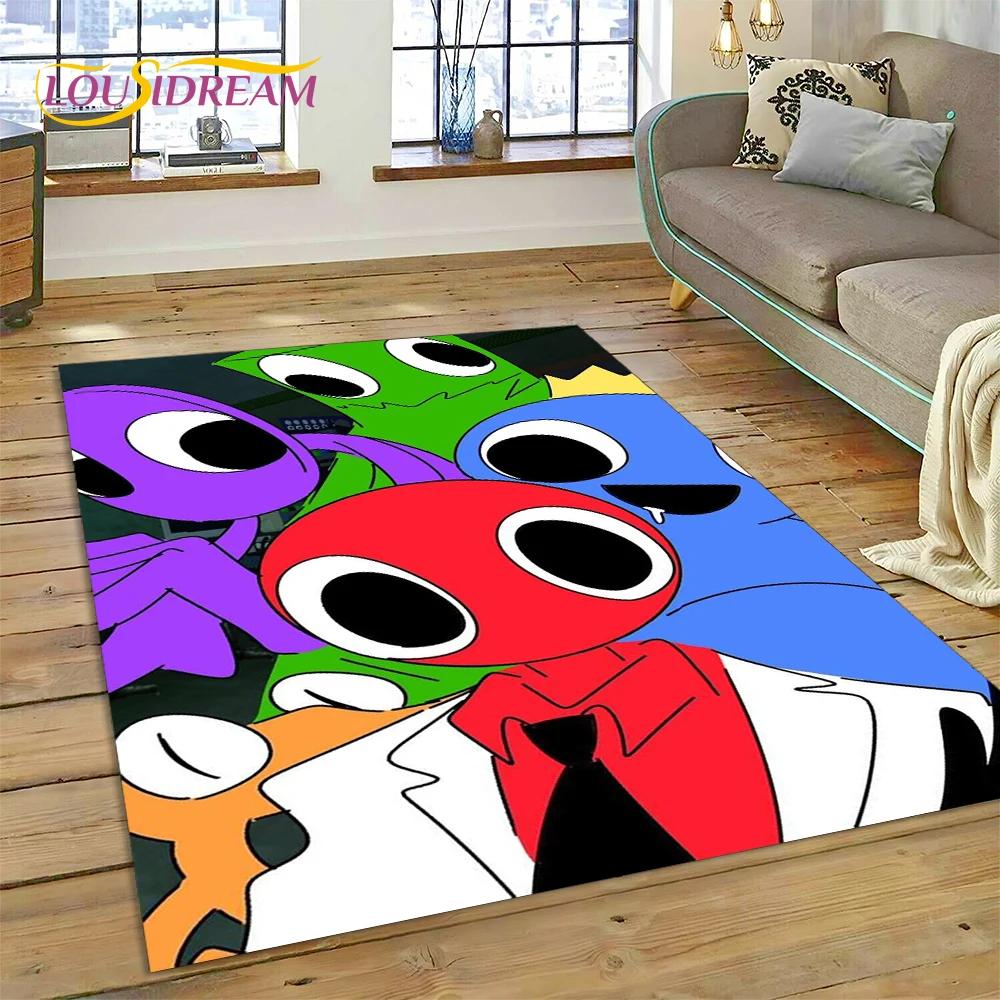 27 Style 3D R-Rainbows Friends Cartoon Carpet Rug for Home Living Room Bedroom Sofa Doormat Decor,kids play Non-slip Floor Mat
