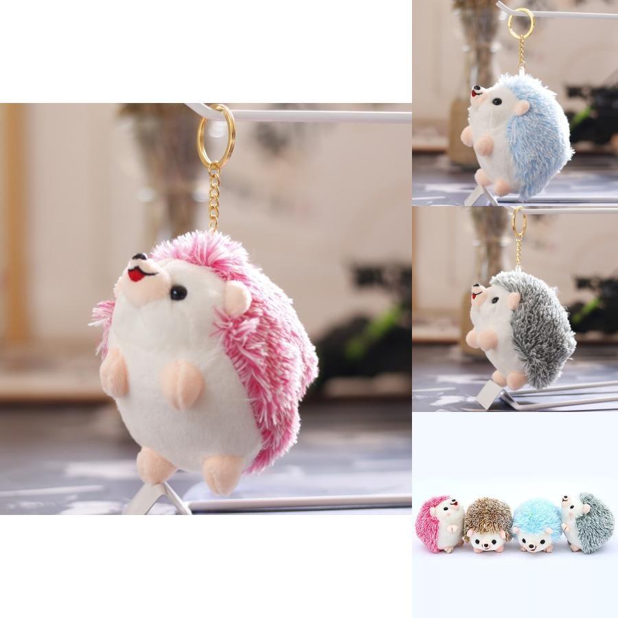 Cute Stuffed Hedgehog Keychain Plush Toy Soft Pp Cotton Small Gift For Kids