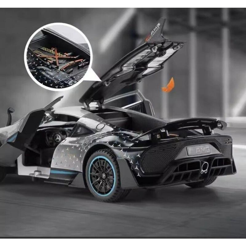 1/24 Mercedes Benz AMG ONE литая модель игрушечного автомобиля со звуком и светом коллекционный подарок