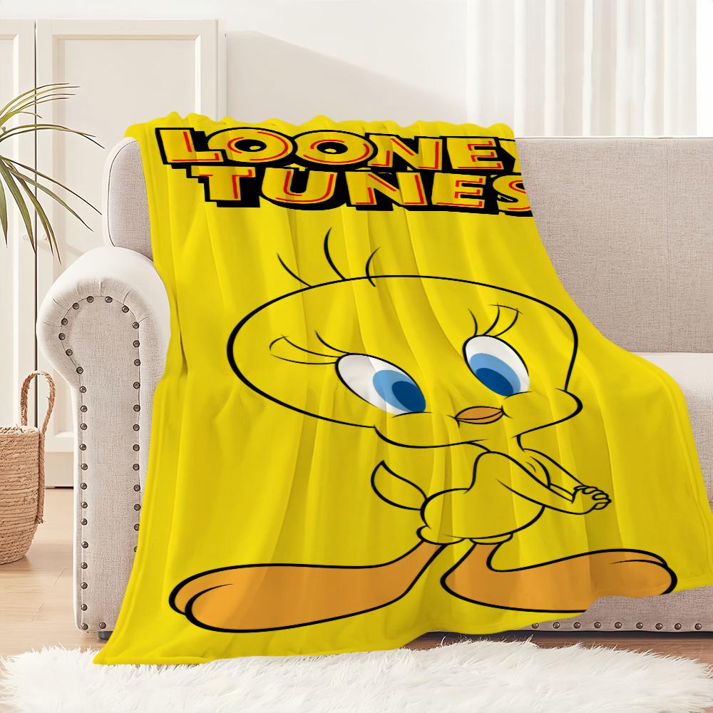 Мультяшная птичка Милый Твити Плед Плюшевый Коврик для сна Диван Ковер для Гостиной Теплый Офис Спальня День Рождения Дом Путешествия Детские Подарки