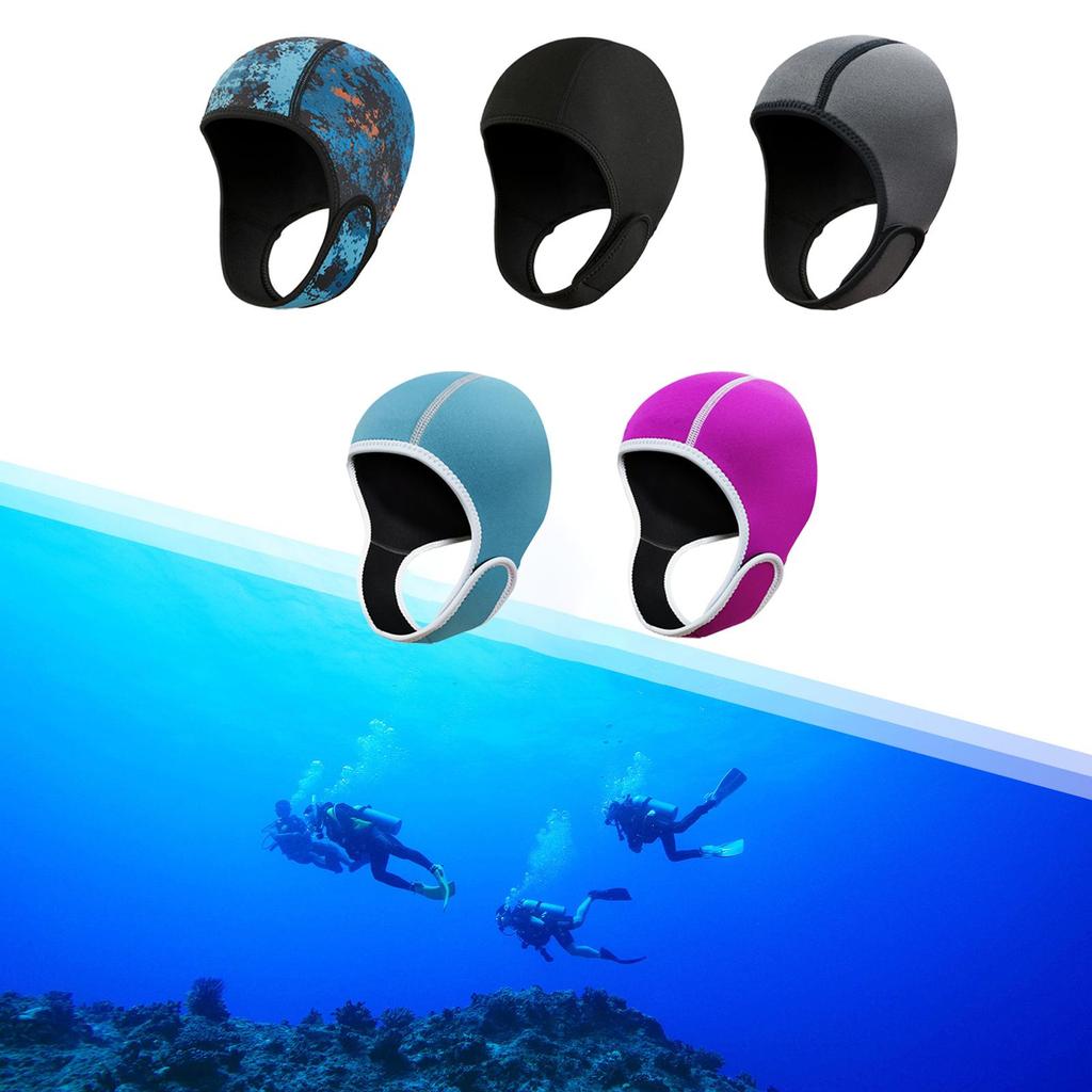 Diving Hood Cap 2mm Neoprene Hood Swimming Cap for Women Men Water Sports