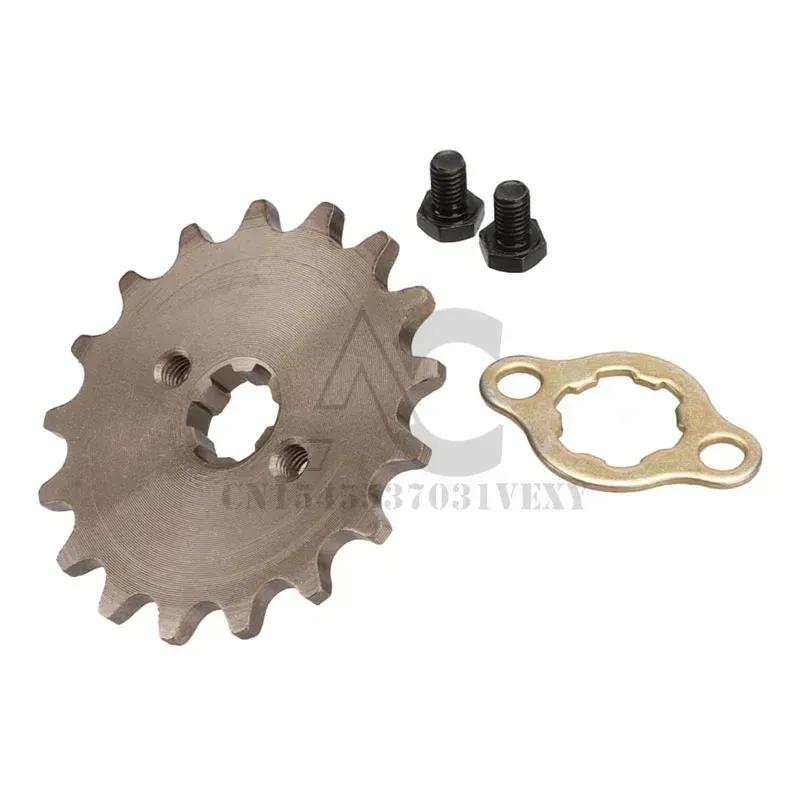 Motorcycle front engine 415# 17mm-14T 15T 16T 17T transmission gear suitable for off-road vehicles ATV four-wheel karts