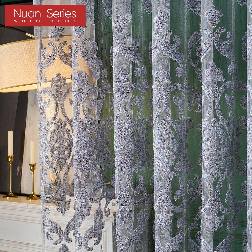 1 шт. серия Nuan, модные и элегантные полузатемняющие шторы в европейском стиле для гостиной, спальни, домашний декор