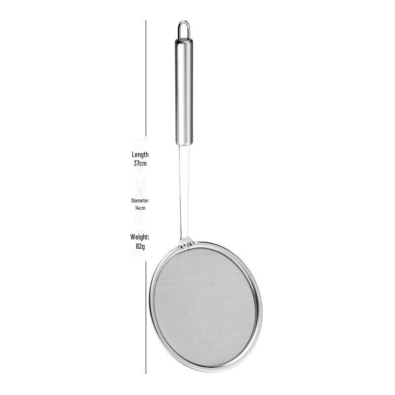 Ultra-Dense 304 Stainless Steel Foaming Spoon: Kitchen Grease Filter & Soy Milk Strainer