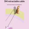 Retractable Dog Leash 16Ft Heavy Duty Nylon Rope Tangle-free Pet Leash Reflective Dog Leash with Handle One Button Control for Small Medium Dogs Walks
