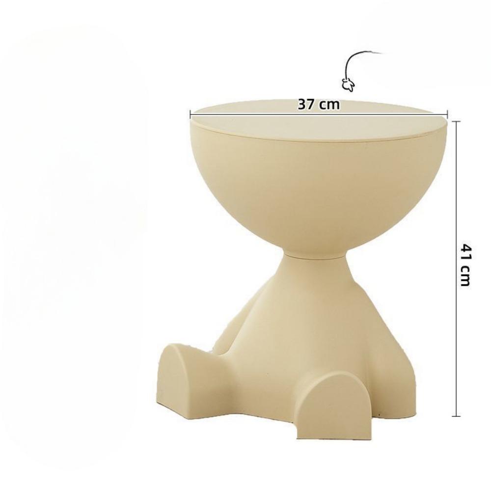 1 шт. Современная креативная пластиковая тумбочка в форме медведя, многофункциональная тумбочка, легко собирается, подходит для хранения в гостиной и спальне