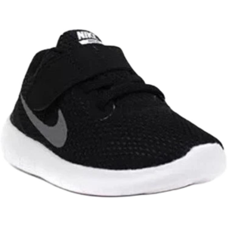 Nike Бесплатная ткань RN Удобные Нескользящие Низкие Детские Кроссовки Черные Для Младенцев и Малышей 833992-001