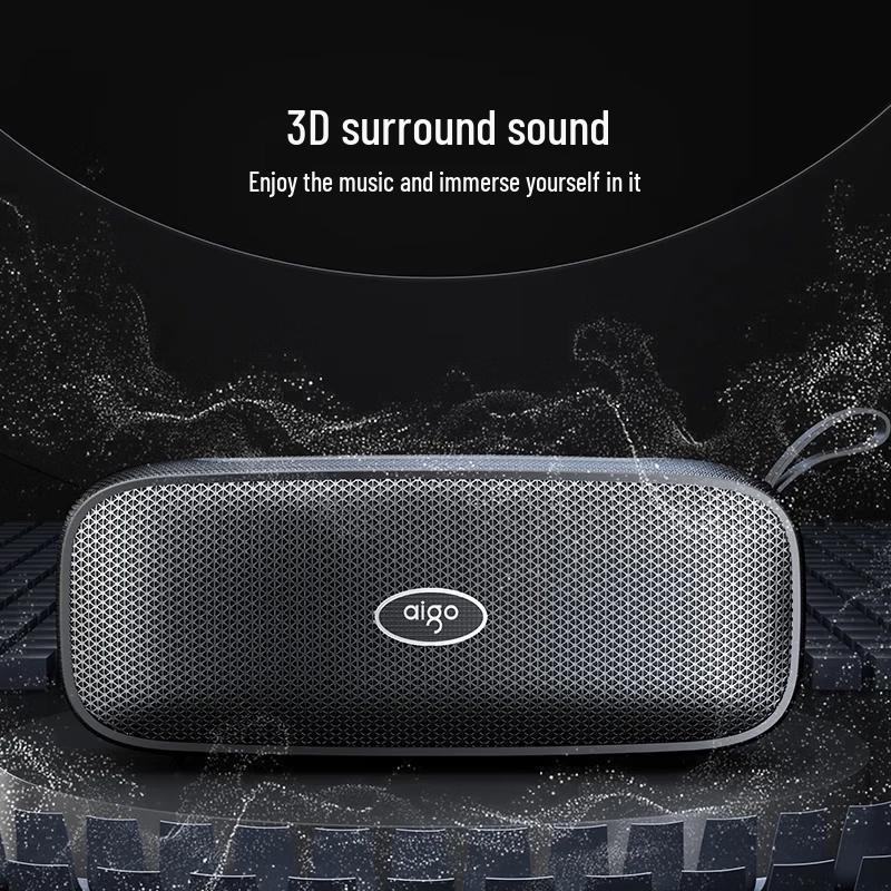 Портативная Bluetooth-колонка aigo T308Lite, штекер CN (адаптер в комплекте)