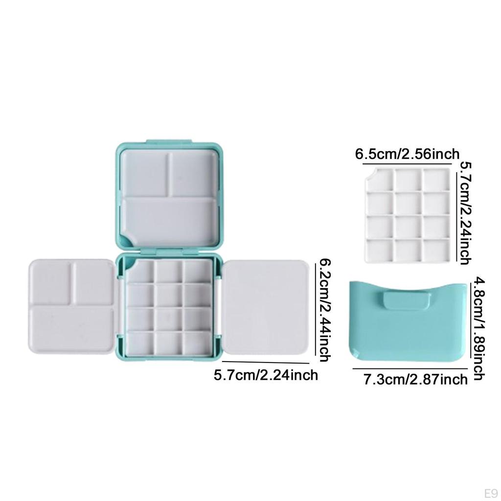 Палитра для акварели, коробка с красками, пустая для профессионалов-новичков с мойкой для кистей, поддон для смешивания гуаши