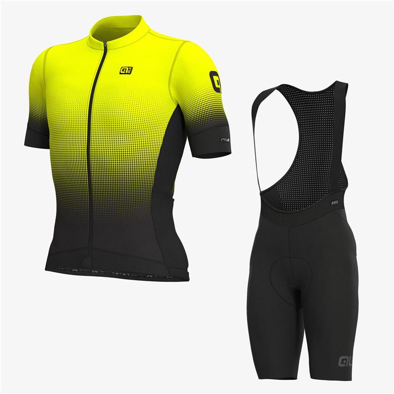 Cross-border new ALE cycling suit short-sleeved suit men's and women's breathable bicycle Tour de France team version cycling sweatshirt
