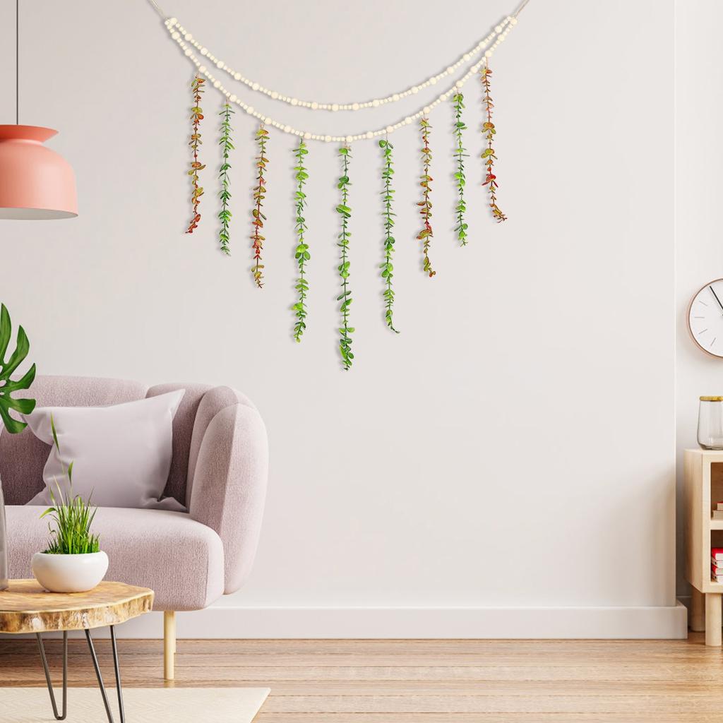 Enhance Your Space With Our Nordic-style Wooden Bead & Faux Wall Decor! This Stylish Rope Photo Holder Combines Natural Charm With Functionality.