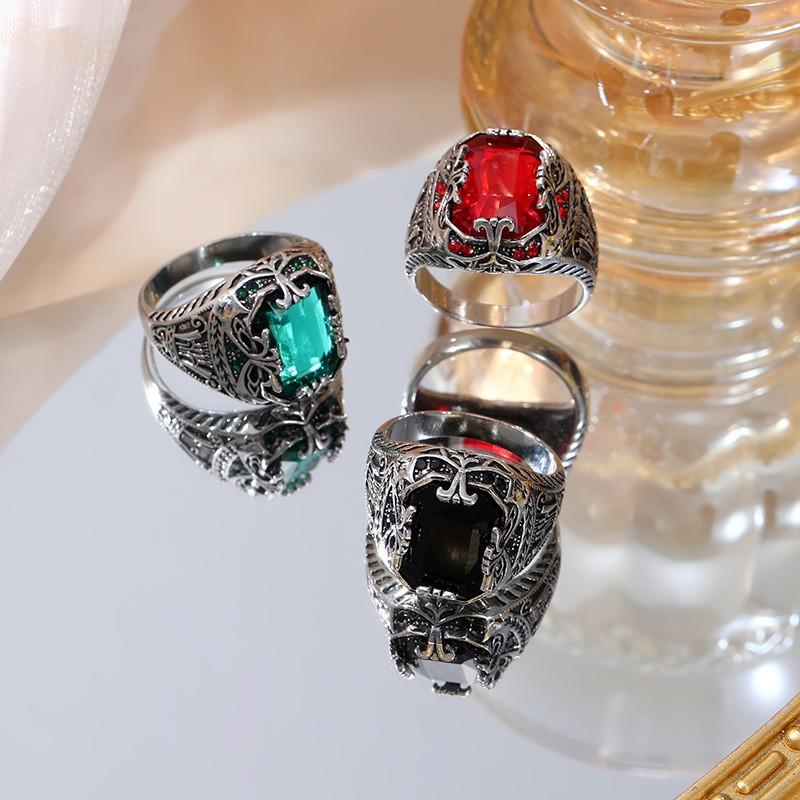 Мужские роскошные кольца Персонализированные Ретро Властные кольца Банкетные аксессуары