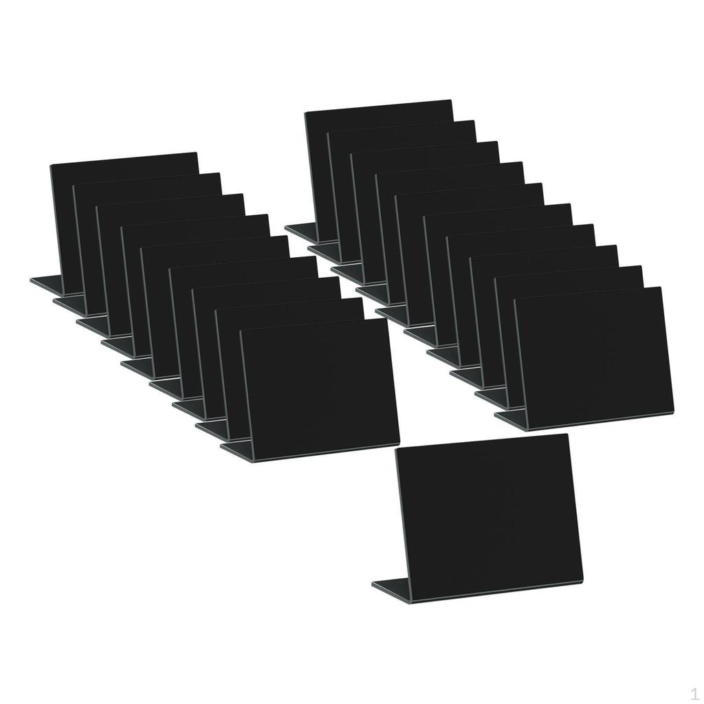 20 Акриловых меловых табличек для настольного использования L-образные карточки для рассадки мероприятия