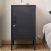 Прикроватные тумбочки Artiss Artissin Metal Locker Storage Shelf Filed Cabinet Cabinet Bedside Table Black