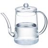 POKALOTEA Coffee Pot Heat Resistant Glass Coffee Drip Pot 500ml Borosilicate Glass Drip Pot for Hand Drip Coffee Narrow Mouth Gooseneck Pot Suitable
