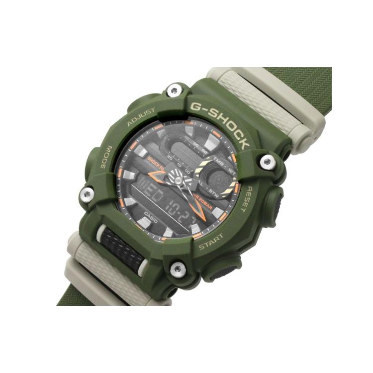 Casio Мужские часы с двойным дисплеем (жидкокристаллический/аналоговый) Серия GA-900HC-3APR0-person