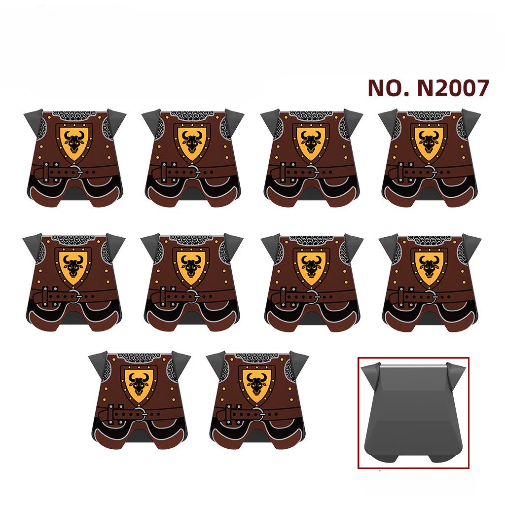 10 шт. средневековый замок рыцарские доспехи строительные блоки детские игрушки аксессуары