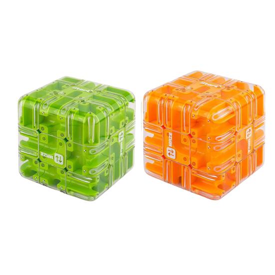 1/2 шт. 3D Головоломка Лабиринт Куб Головоломка 3x3 Лабиринт с перекатывающимся шариком Снятие стресса Тренировка логического мышления Ручной лабиринт с бусинами Обучающая игрушка