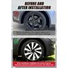 4PCS Hub Cap Performance Replacement Wheel Cover Crossflow Caps Full Rim Accessories for Tesla Model Y Juniper 19 Inch 2025 2026