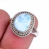 Natural Republic Larimar Gemstone 925 Solid Sterling Silver Gift Ring S.7 N3N92