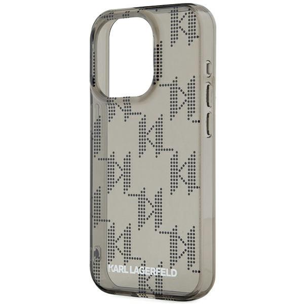 Karl Lagerfeld KLHCP15XHKDPNSK iPhone 15 Pro Max 6.7" black/black hardcase IML Mono KL Pattern & Cord