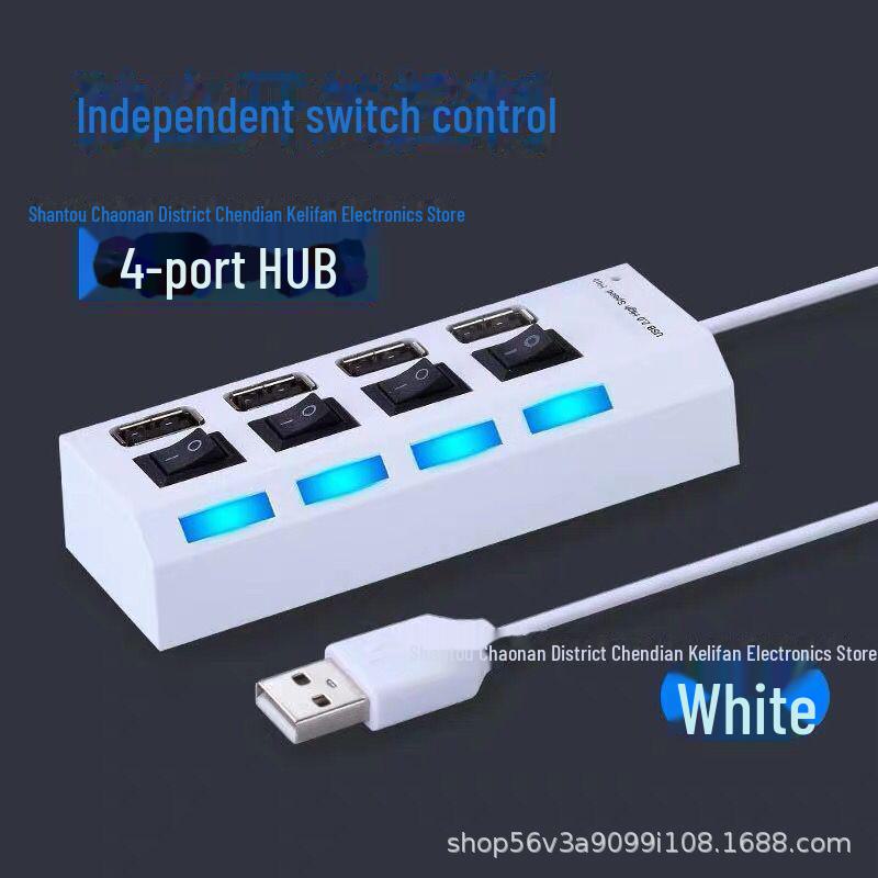 7-портовый USB-концентратор-разветвитель с независимыми переключателями и 4-портовый высокоскоростной расширитель Light Hub